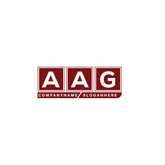 MODERN MINIMALIST AAG INITIAL LETTERS MONOGRAM LOGO DESIGN WITH WHITE BACKGROUND.