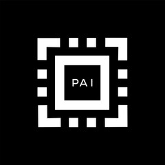 PAI Letter logo design template vector. PAI Business abstract connection vector logo. PAI icon circle logotype.
