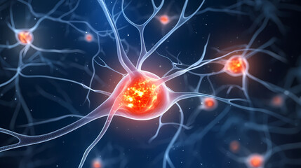 Obraz premium Human cell or embryonic stem cell medicine, human cell biology DNA molecular structure