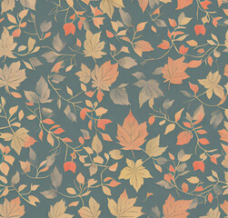 Background with leaves. Colorful illustration. Green floral pattern. Flyer, card design. Nature, vintage backdrop. Decoration wallpaper

