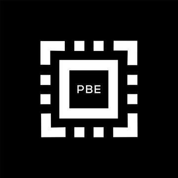 PBE Letter logo design template vector. PBE Business abstract connection vector logo. PBE icon circle logotype.
