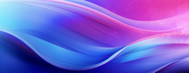 Naklejka premium Neon Waves Background