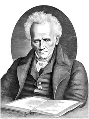 Arthur Schopenhauer (1788 - 1860), generative AI
