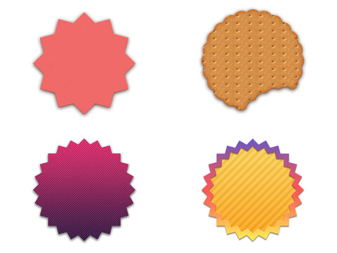 Assortment of Refined Badges, Signature Logo Emblems, and Fashion-forward Store Labels