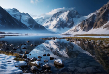 Mountain view natural landscape background