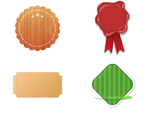 Array of Fancy Badges, Artistic Logo Emblems, and Boutique Labels