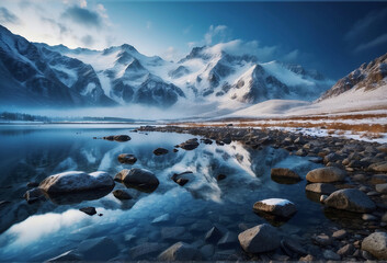 Mountain view natural landscape background