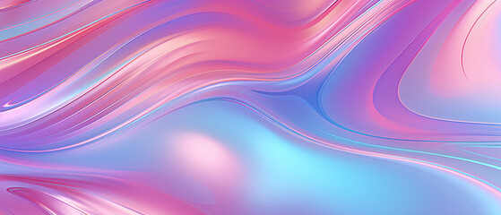 Obraz premium Abstract holographic background, iridescent liquid gradient.