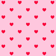 Heart seamless pattern, Valentines Day background