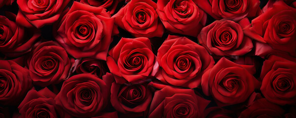 Red rose background.