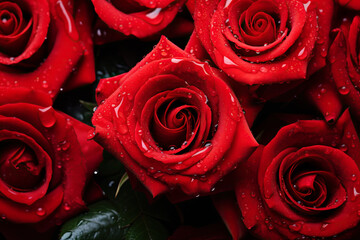 Red rose background.