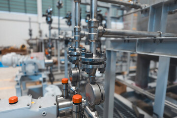 Stainless steel piping flange valve component