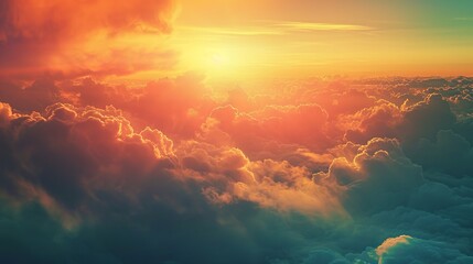Sun Shining Through Clouds in Sky - Captivating Nature Image