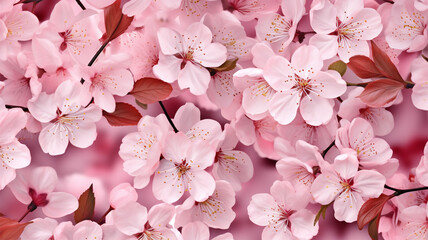 一面の桜の花びら