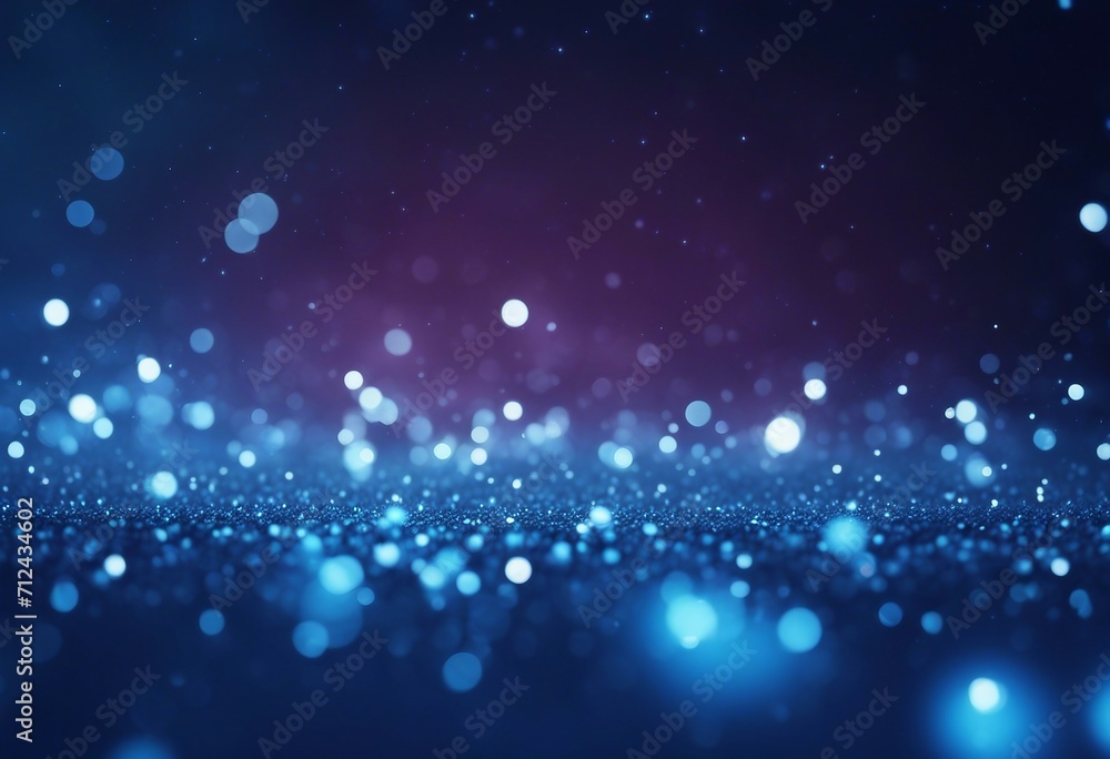 Poster blue glow particle abstract bokeh background