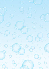 blue water bubbles background. blue soap bubbles background. blue bubbles