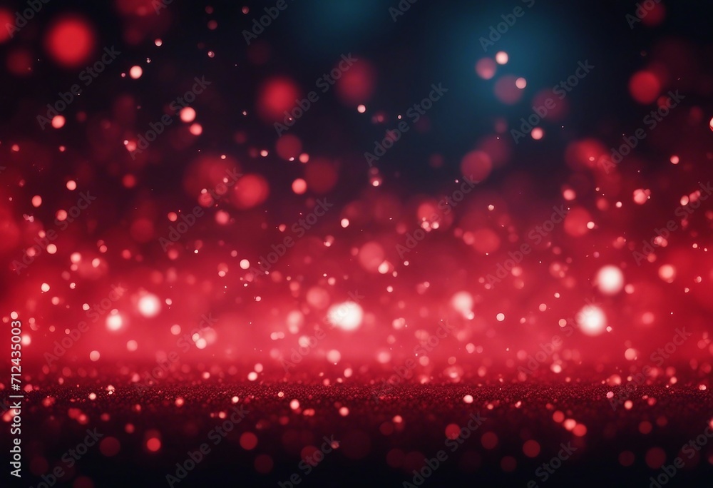 Poster red glow particle abstract bokeh background