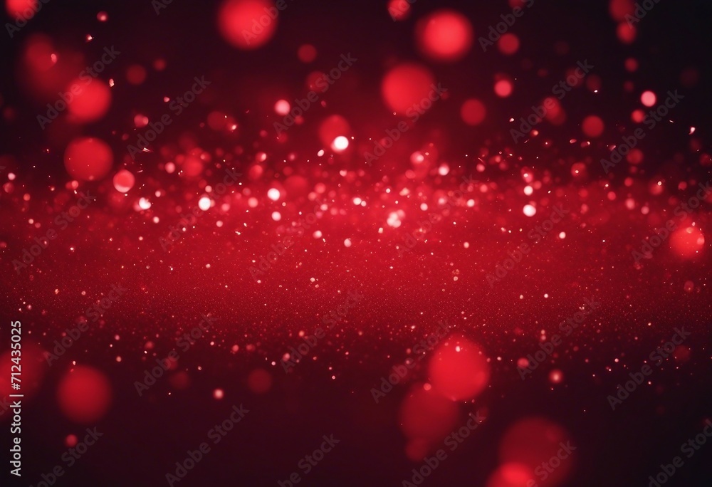 Poster red glow particle abstract bokeh background