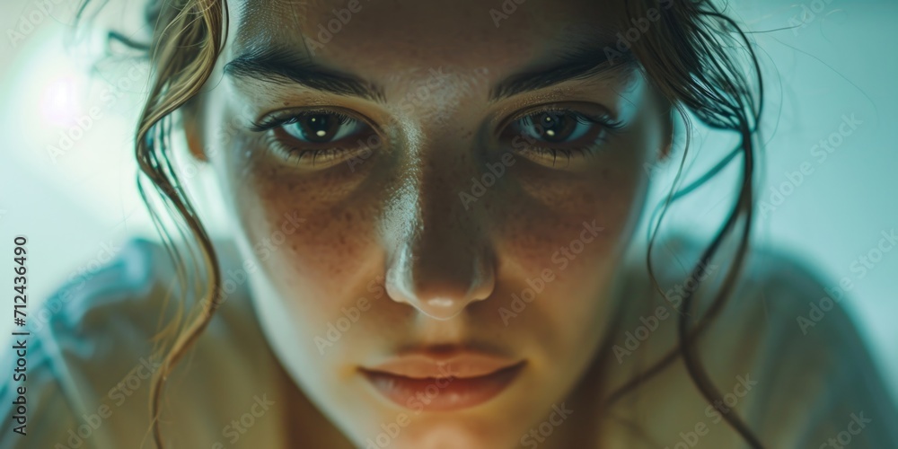 Poster a close up shot of a person holding a cell phone. this image can be used to depict modern technology