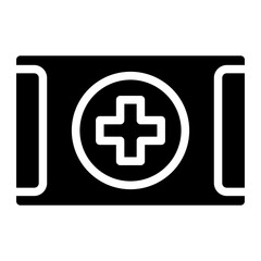 first aid box glyph icon
