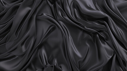 Cloth Flutters. Waves Of Canvas Animation. Background Of Satin Fabric. Copy paste area for texture