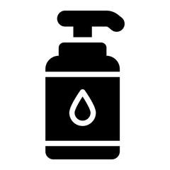 Obraz premium lotion glyph icon