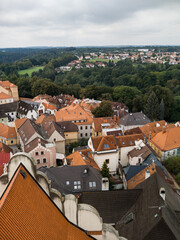 Tabor, Czech Republic. Cityscape historical Tabor in Bohemia,