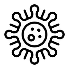 sti virus line icon