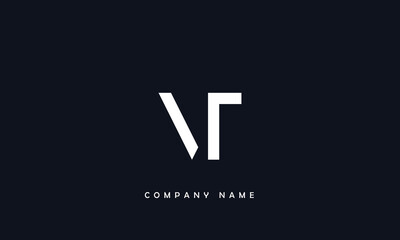 VT, TV, V, T Abstract Letters Logo Monogram