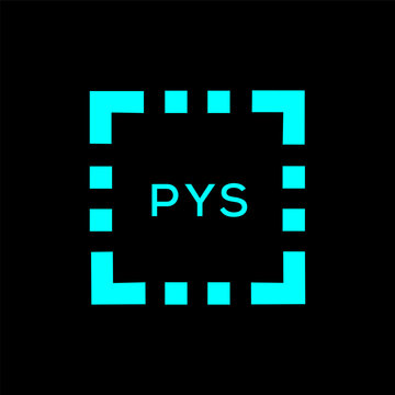 PYS Letter logo design template vector. PYS Business abstract connection vector logo. PYS icon circle logotype.
