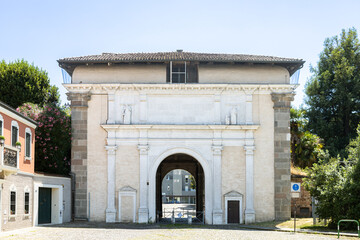 Naklejka premium Porta Santa Croce, one of the historic gates of the sixteenth-century city walls, Padua, Italy
