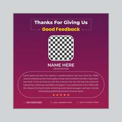 Colorful Client testimonial designs and template with mockup  clients feedback design