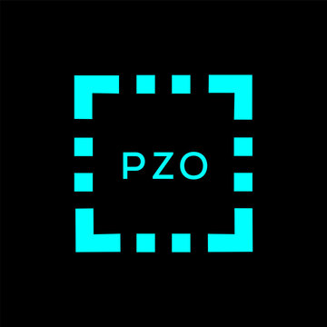 PZO Letter logo design template vector. PZO Business abstract connection vector logo. PZO icon circle logotype.
