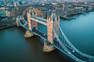 Photo sur Plexiglas Tower Bridge Tower Bridge in London UK, aerial view