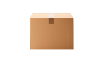 Carton box. Delivery box cut out. Cardboard box on transparent background