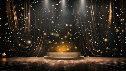 performance show award background illustration recognition applause, talent entertainment, achievement honor performance show award background