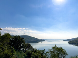 lake in the mountains in Thailand