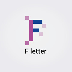Icone Lettre F pour Design Logos, Symbole, Illustration Pictogramme Monogramme pour Business, Variations Alphabet Isolé Silhouette