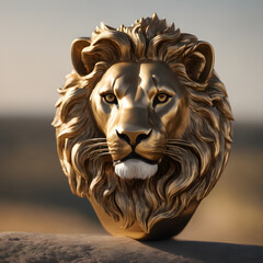 Obraz premium head of lion