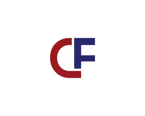CF LOGO DESIGN VECTOR TEMPLATE