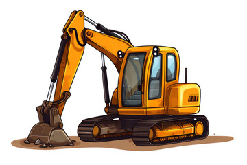 Adorable Construction Clipart with White Backdrop