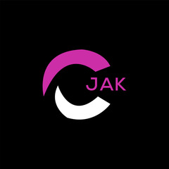 JAK Letter logo design template vector. JAK Business abstract connection vector logo. JAK icon circle logotype.
 - obrazy, fototapety, plakaty