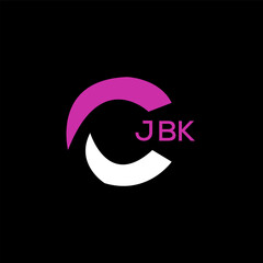 JBK Letter logo design template vector. JBK Business abstract connection vector logo. JBK icon circle logotype.
