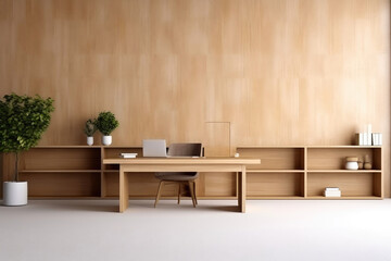 Architectural Simplicity: Minimalist Office Charm