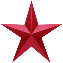 étoile Rouge sur fond blanc  - obrazy, fototapety, plakaty