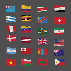 Foto op Plexiglas flags of countries , collection of flags, flags set © i