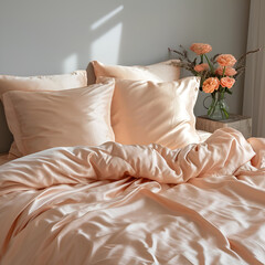 bed in bedroom