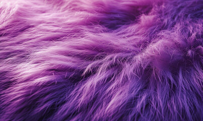 Fototapeta premium Abstract, colour and fur detail background for digital design concept, poster or wallpaper. Vivid, colourful and purple fluffy surface render for copyspace, mockup or creative inspiration backdrop