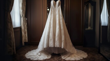 a beautiful wedding dress