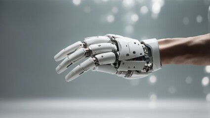 Human hand and robot implant